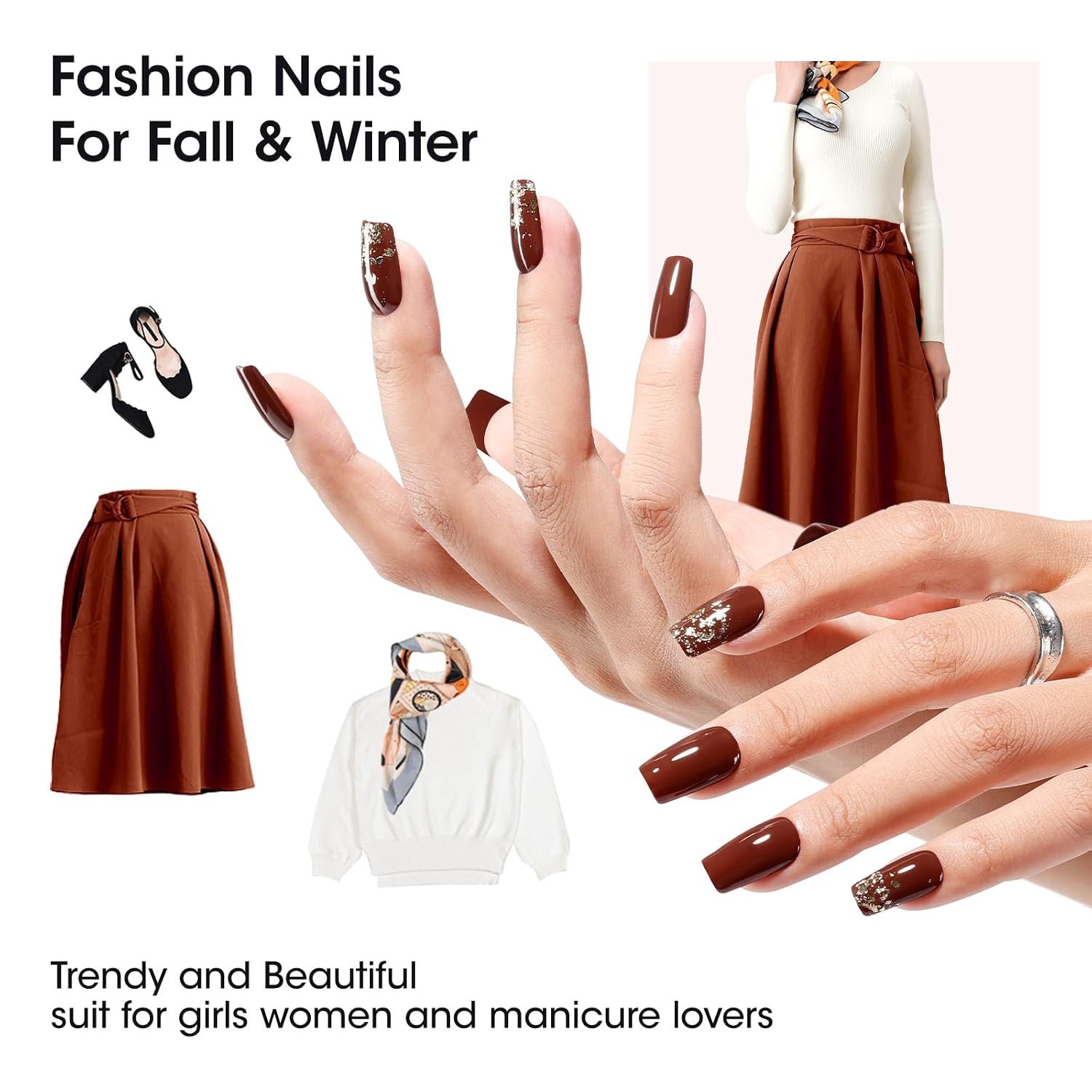 mocha nails