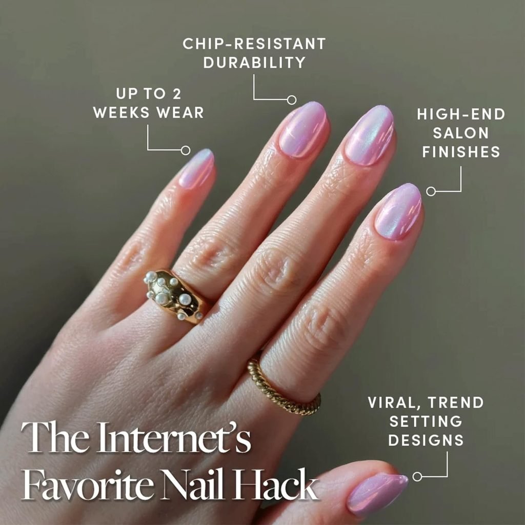 opal chrome nails