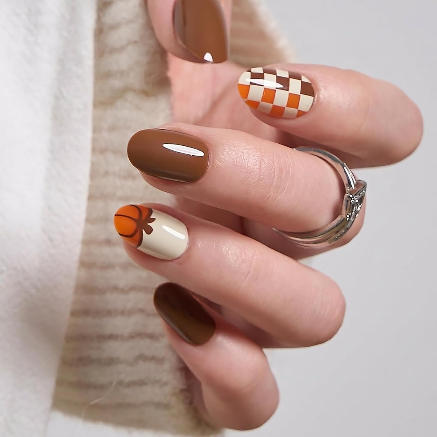 plaid nail designs
