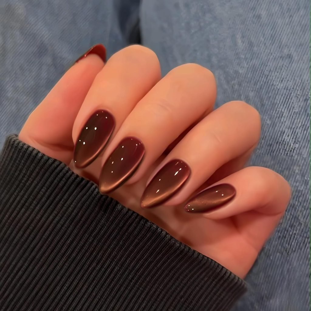 chocolate chrome nails