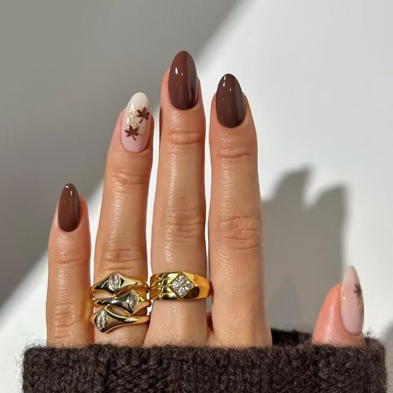 maple leaf nails